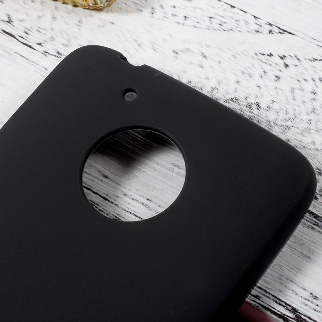 Étui pour Lenovo Moto G5 - Coque souple en TPU - Noir mat