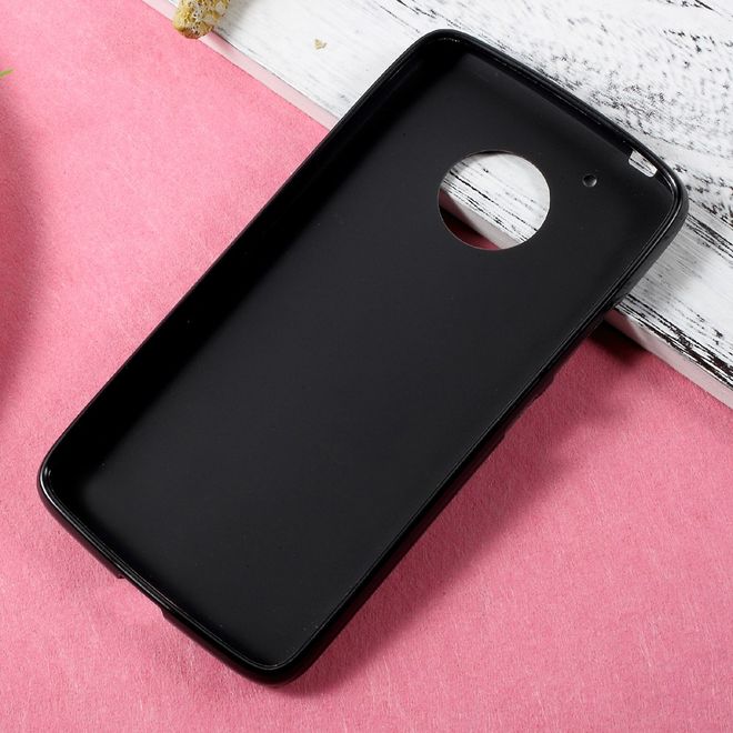 Étui pour Lenovo Moto G5 - Coque souple en TPU - Noir mat