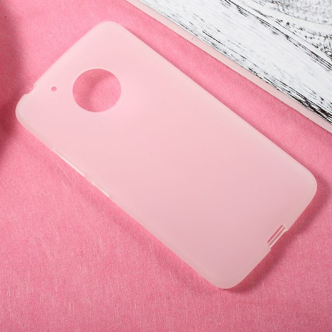 Coque pour Lenovo Moto G5 - Coque en plastique TPU souple - finition mate - transparente