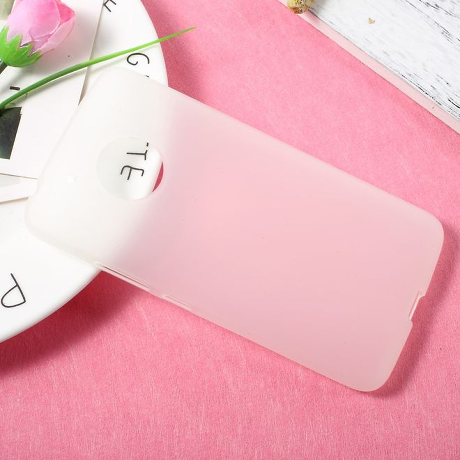 Coque pour Lenovo Moto G5 - Coque en plastique TPU souple - finition mate - transparente