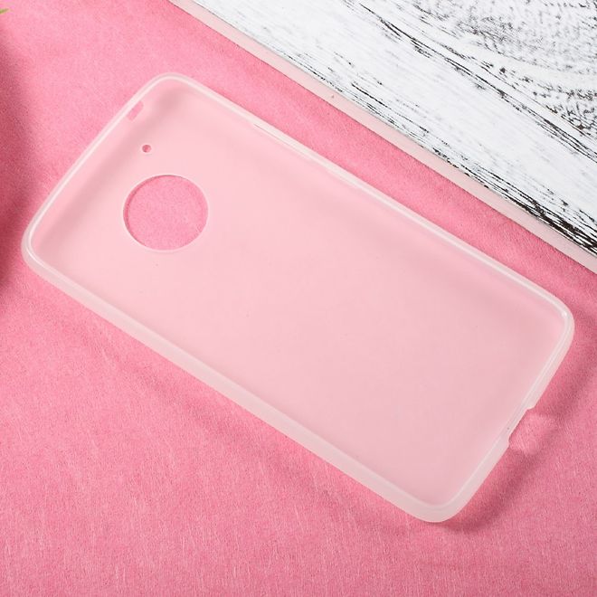 Coque pour Lenovo Moto G5 - Coque en plastique TPU souple - finition mate - transparente