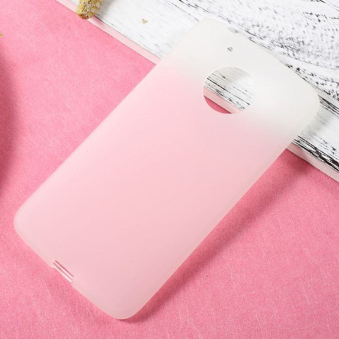 Coque pour Lenovo Moto G5 - Coque en plastique TPU souple - finition mate - transparente