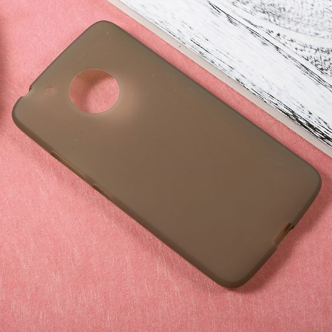 Coque pour Lenovo Moto G5 - Plastique TPU souple - Finition mate - Gris