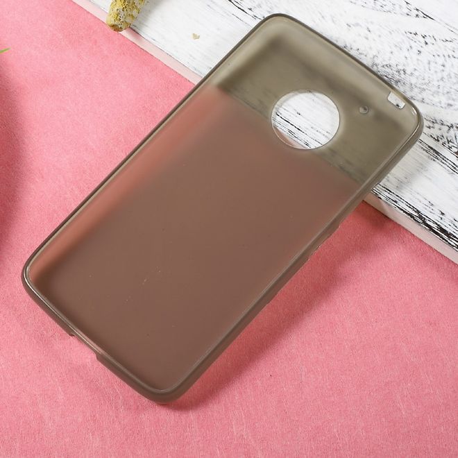 Coque pour Lenovo Moto G5 - Plastique TPU souple - Finition mate - Gris