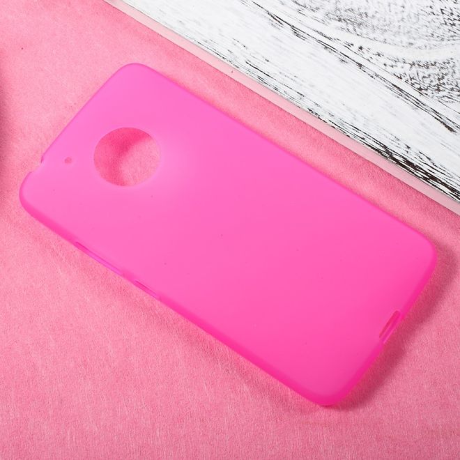 Coque pour Lenovo Moto G5 - Coque souple en TPU - Finition mate - Rose