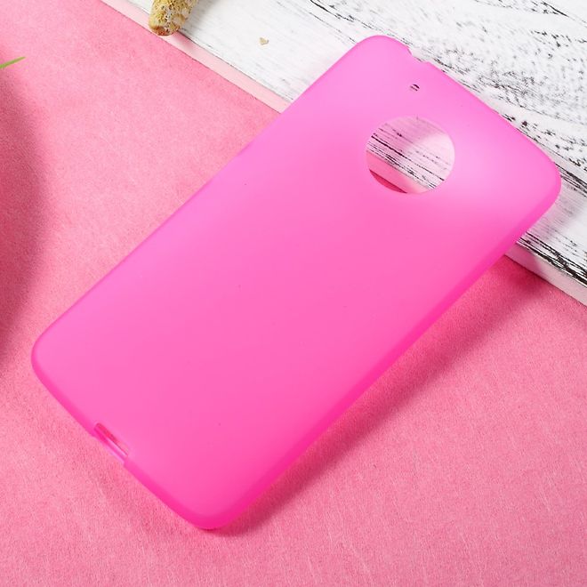 Coque pour Lenovo Moto G5 - Coque souple en TPU - Finition mate - Rose