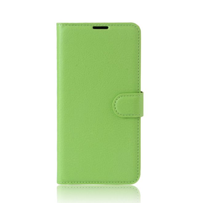 Étui pour Lenovo Moto G5 - Coque en cuir - Motif litchi - Vert