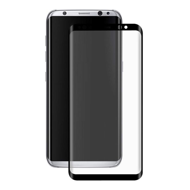 Hat Prince - Samsung Galaxy S8 Schutzglas - 3D Curved - 0.26mm dick - schwarz