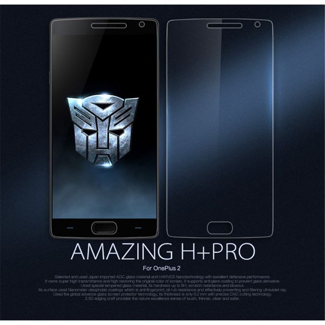 Nillkin - OnePlus 2 Schutzglas - Amazing H+Pro Series - 0.2mm dick - transparent