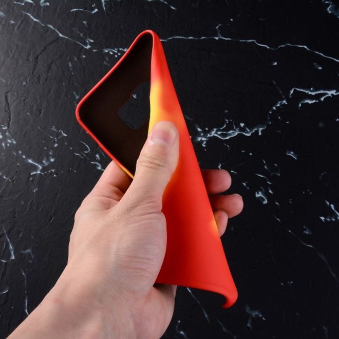 Samsung Galaxy S8 Plus Handyhülle - TPU Soft Case - Temperaturabhängiger Farbwechsel - rot/gelb