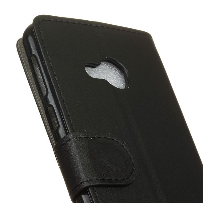 Handy Hülle für HTC U Play - Leder Bookcover - mit Standfunktion - schwarz