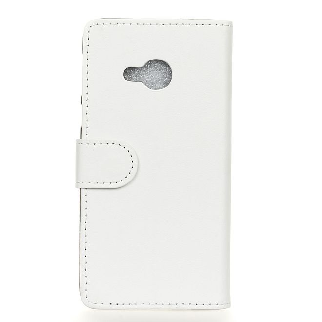 Handy Hülle für HTC U Play - Leder Bookcover - mit Standfunktion - weiss