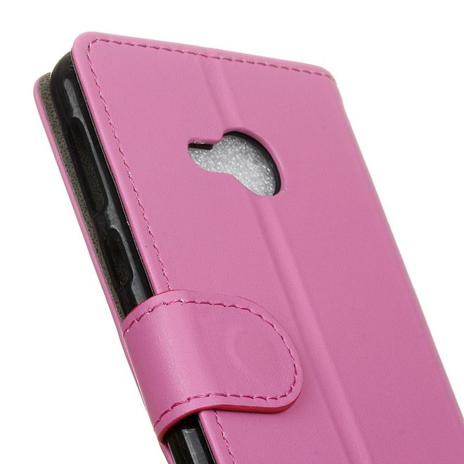 Handy Hülle für HTC U Play - Leder Bookcover - mit Standfunktion - rosa