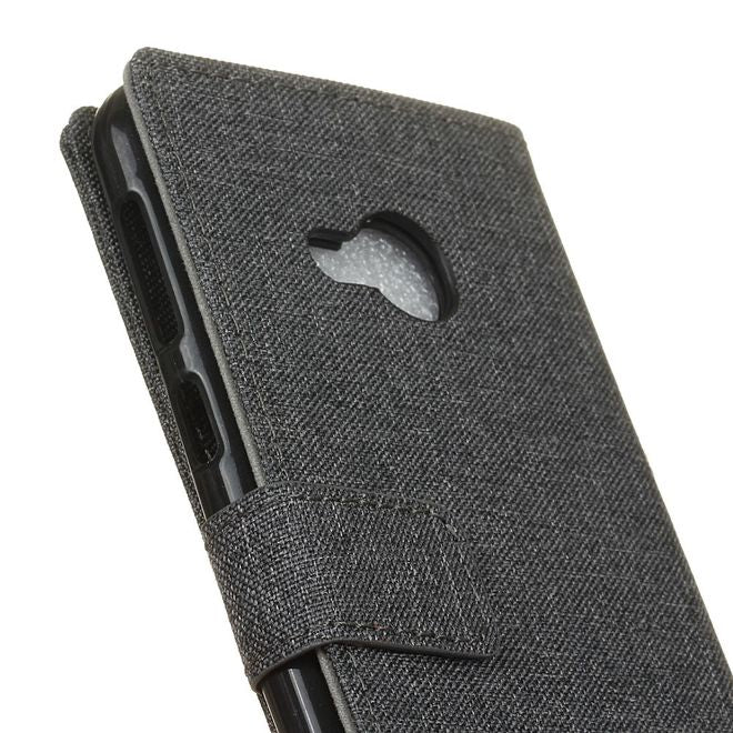 HTC U Play Handy Case - Bookcover - mit Standfunktion - schwarz