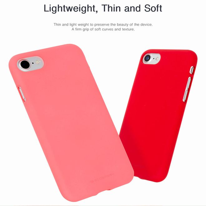 Goospery - iPhone 8 Plus / 7 Plus Handy Cover - TPU Soft Case - SF Jelly Series - pink