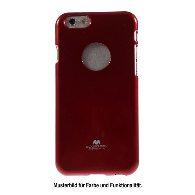 Goospery - Handy Case für Huawei P10 Lite - TPU Softcase - Pearl Jelly Series - rot