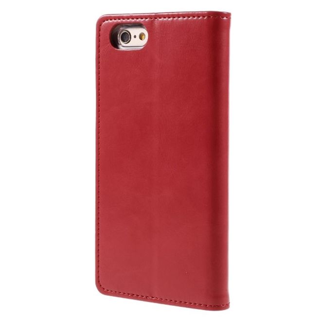 Goospery - Huawei P10 Plus Handyhülle - Case aus Leder - Bluemoon Flip Series - rot