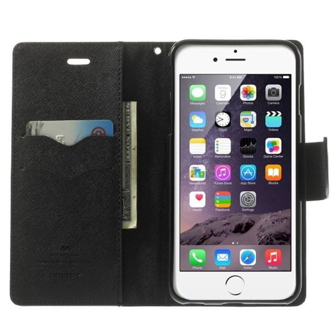 Goospery - Huawei P10 Plus Hülle - Handy Bookcover - Fancy Diary Series - braun/schwarz