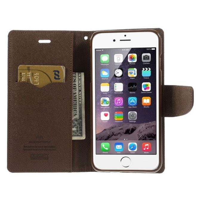 Goospery - Huawei P10 Plus Hülle - Handy Bookcover - Fancy Diary Series - schwarz/braun