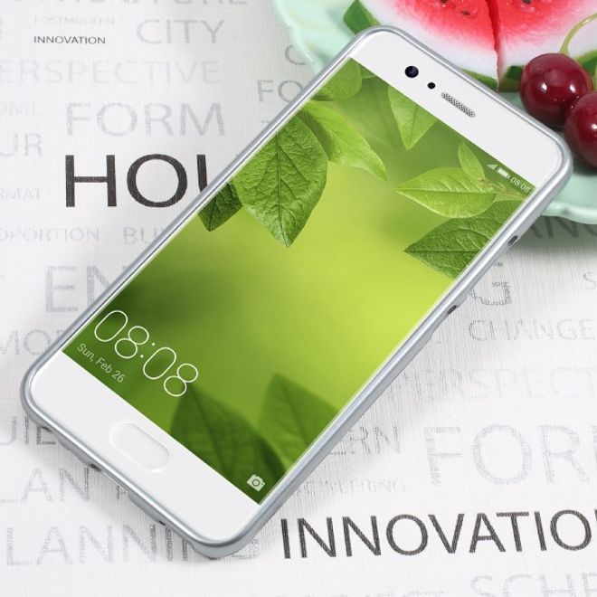 Goospery - Handy Hülle für Huawei P10 Plus - TPU Soft Case - i Jelly Metal Series - grau