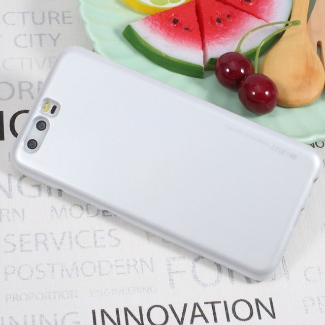 Goospery - Handy Hülle für Huawei P10 Plus - TPU Soft Case - i Jelly Metal Series - silber