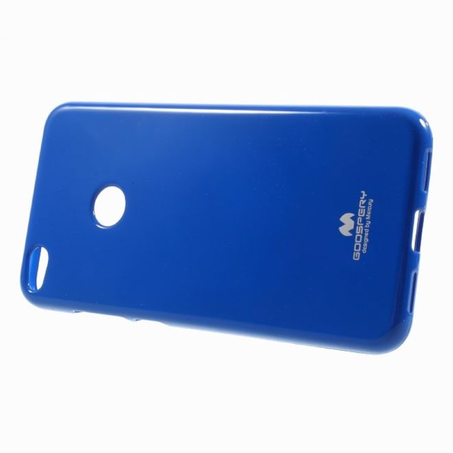 Goospery - Handy Case für Huawei P8 Lite (2017) - TPU Softcase - Pearl Jelly Series - blau