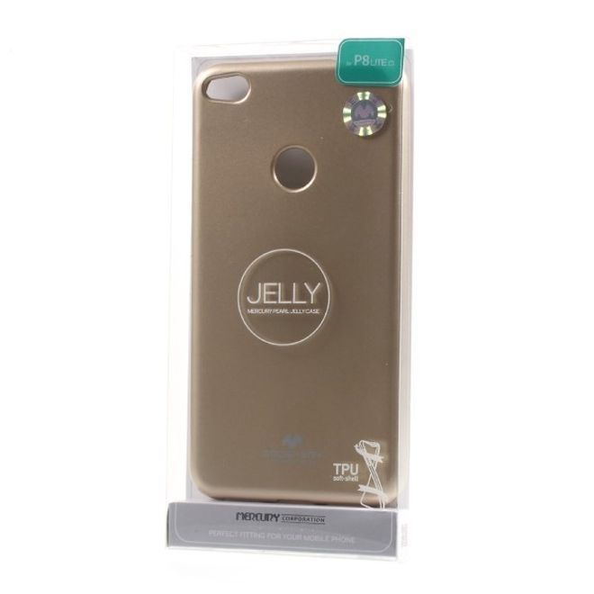 Goospery - Handy Case für Huawei P8 Lite (2017) - TPU Softcase - Pearl Jelly Series - gold