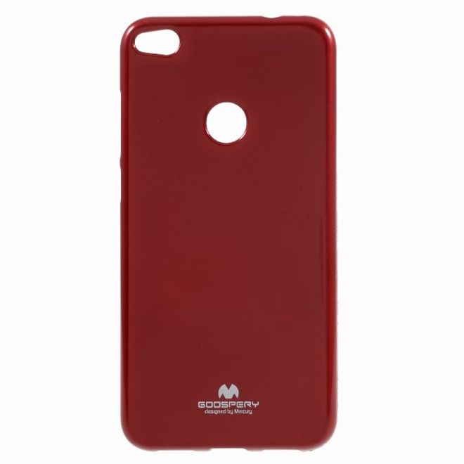 Goospery - Handy Case für Huawei P8 Lite (2017) - TPU Softcase - Pearl Jelly Series - rot