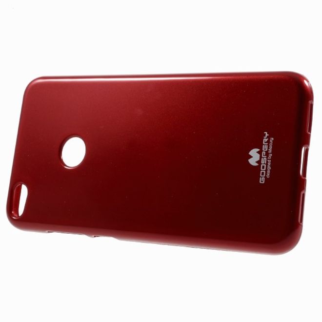 Goospery - Handy Case für Huawei P8 Lite (2017) - TPU Softcase - Pearl Jelly Series - rot