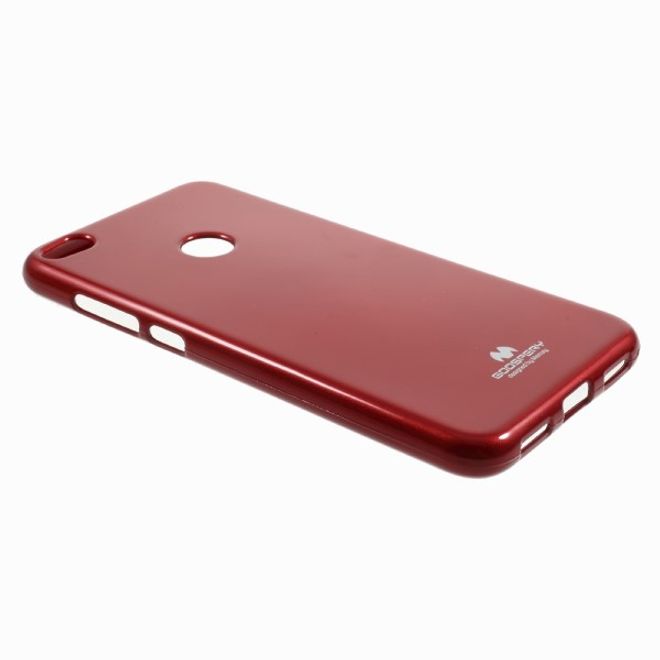 Goospery - Handy Case für Huawei P8 Lite (2017) - TPU Softcase - Pearl Jelly Series - rot