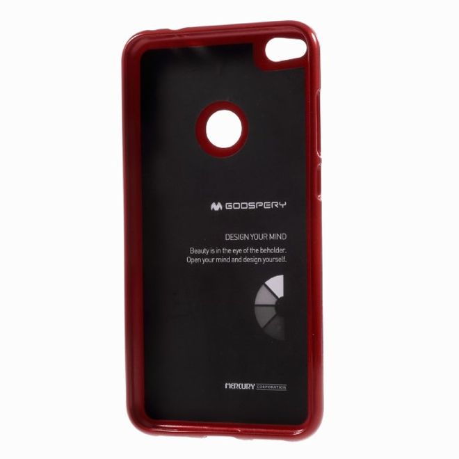 Goospery - Handy Case für Huawei P8 Lite (2017) - TPU Softcase - Pearl Jelly Series - rot