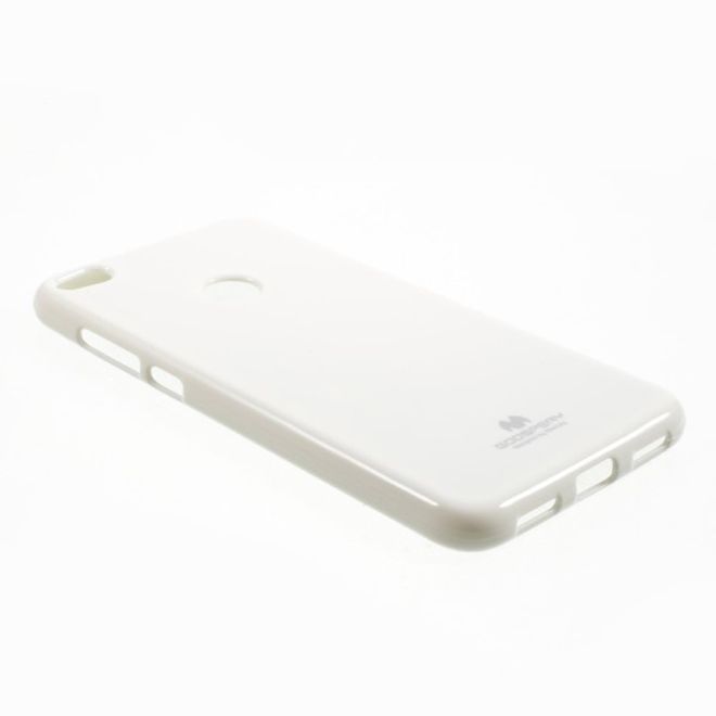 Goospery - Handy Case für Huawei P8 Lite (2017) - TPU Softcase - Pearl Jelly Series - weiss