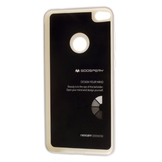 Goospery - Handy Case für Huawei P8 Lite (2017) - TPU Softcase - Pearl Jelly Series - weiss