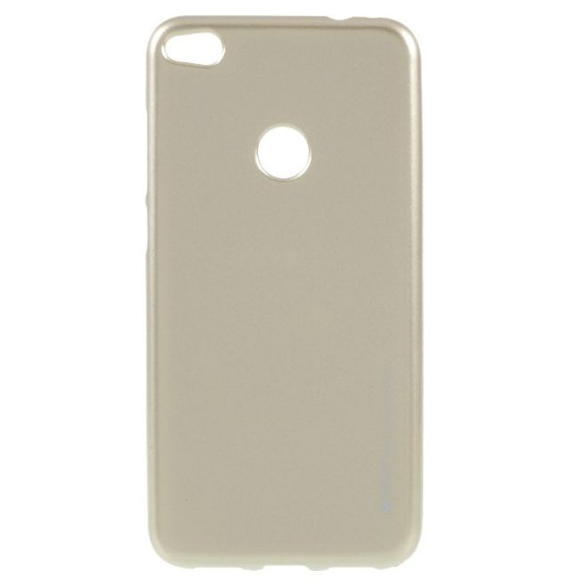 Goospery - Handy Hülle für Huawei P8 Lite (2017) - TPU Soft Case - i Jelly Metal Series - gold
