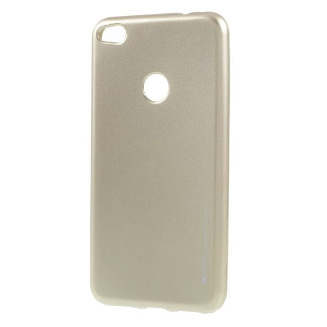 Goospery - Handy Hülle für Huawei P8 Lite (2017) - TPU Soft Case - i Jelly Metal Series - gold