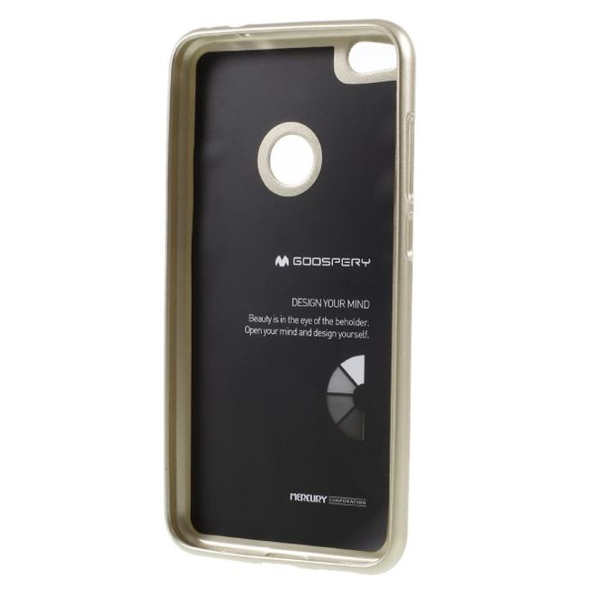Goospery - Handy Hülle für Huawei P8 Lite (2017) - TPU Soft Case - i Jelly Metal Series - gold