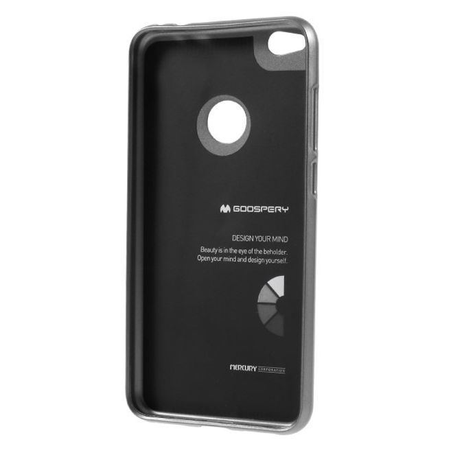 Goospery - Handy Hülle für Huawei P8 Lite (2017) - TPU Soft Case - i Jelly Metal Series - grau