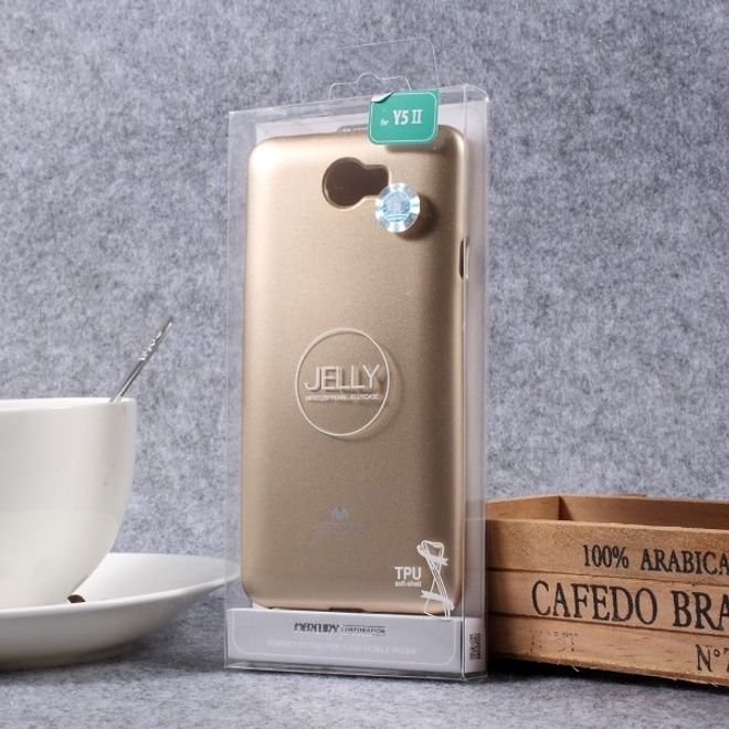 Goospery - Handy Case für Huawei Y5 II/Y5 2 - TPU Softcase - Pearl Jelly Series - gold