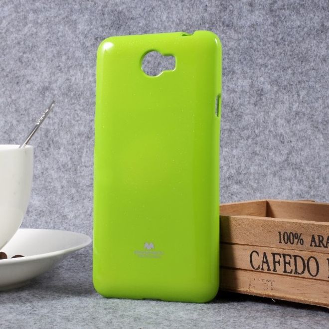 Goospery - Handy Case für Huawei Y5 II/Y5 2 - TPU Softcase - Pearl Jelly Series - lime