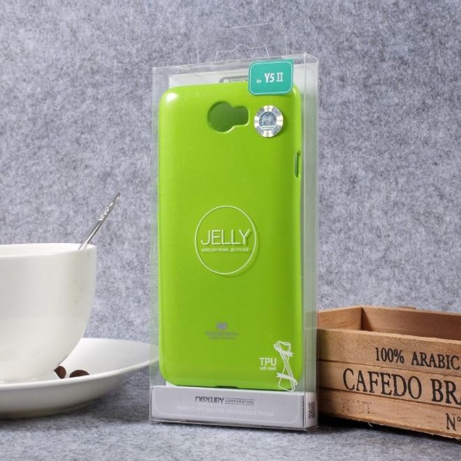 Goospery - Handy Case für Huawei Y5 II/Y5 2 - TPU Softcase - Pearl Jelly Series - lime