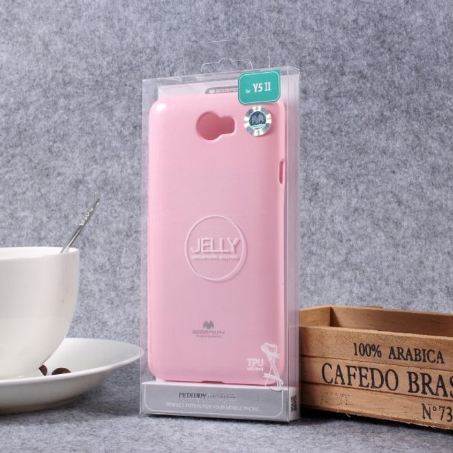 Goospery - Handy Case für Huawei Y5 II/Y5 2 - TPU Softcase - Pearl Jelly Series - pink