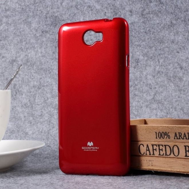 Goospery - Handy Case für Huawei Y5 II/Y5 2 - TPU Softcase - Pearl Jelly Series - rot