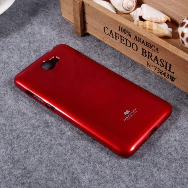 Goospery - Handy Case für Huawei Y5 II/Y5 2 - TPU Softcase - Pearl Jelly Series - rot