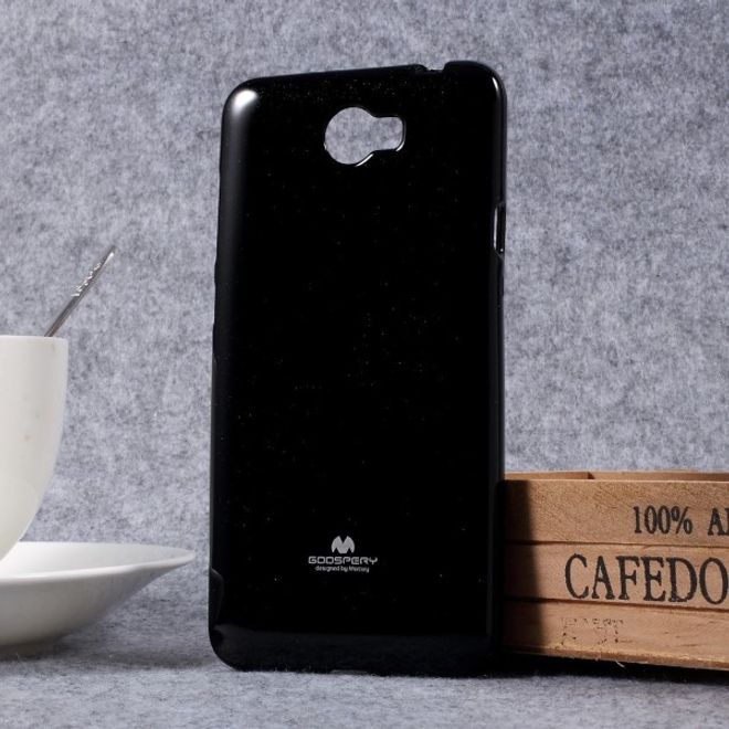 Goospery - Handy Case für Huawei Y5 II/Y5 2 - TPU Softcase - Pearl Jelly Series - schwarz