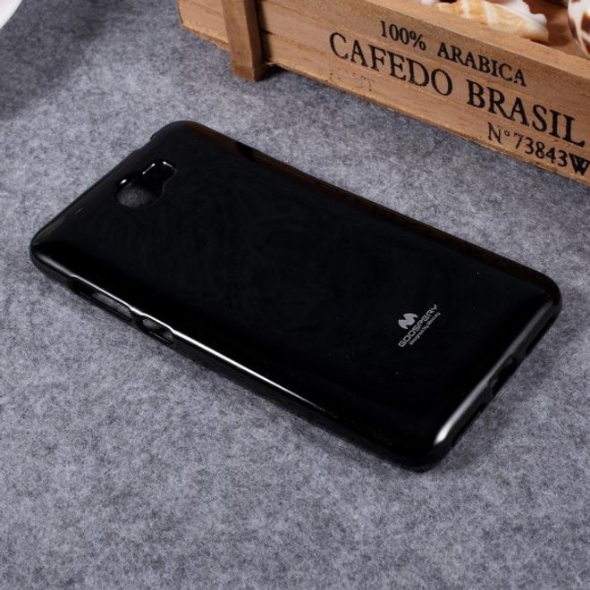 Goospery - Handy Case für Huawei Y5 II/Y5 2 - TPU Softcase - Pearl Jelly Series - schwarz