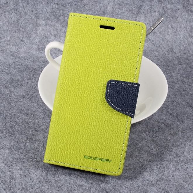 Goospery - LG G6 Hülle - Handy Bookcover - Fancy Diary Series - lime/navy