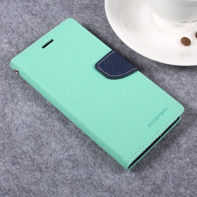 Goospery - LG G6 Hülle - Handy Bookcover - Fancy Diary Series - mint/navy