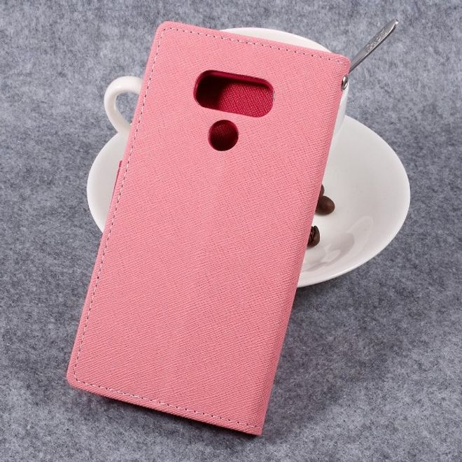 Goospery - LG G6 Hülle - Handy Bookcover - Fancy Diary Series - rosa/pink