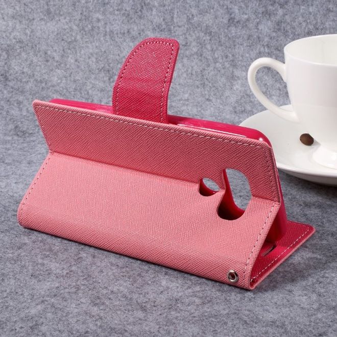 Goospery - LG G6 Hülle - Handy Bookcover - Fancy Diary Series - rosa/pink