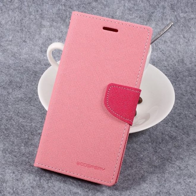 Goospery - LG G6 Hülle - Handy Bookcover - Fancy Diary Series - rosa/pink